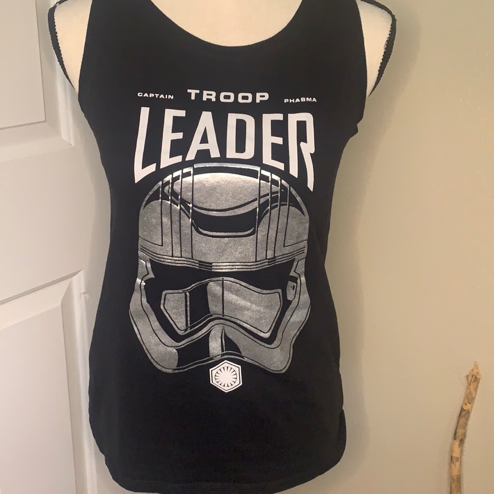 Star Wars | Women’s Black and Silver Troop Leader Tank Top  | XS